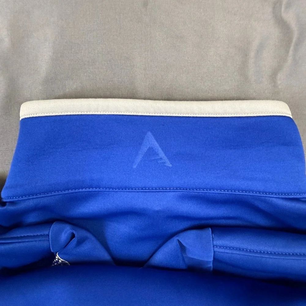 Antigua Bandon Dunes Golf Mens Large Royal Blue Quarter Zip Pullover Sweatshirt